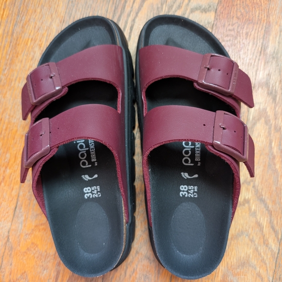 Birkenstock Shoes - Birkenstock Burgundy Sandals